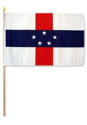 Netherlands Antilles 12" x 18" Mounted Flag