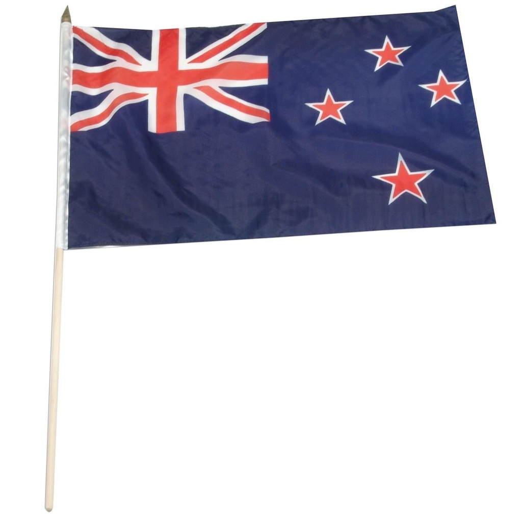 New Zealand 12" x 18" Mounted Flag