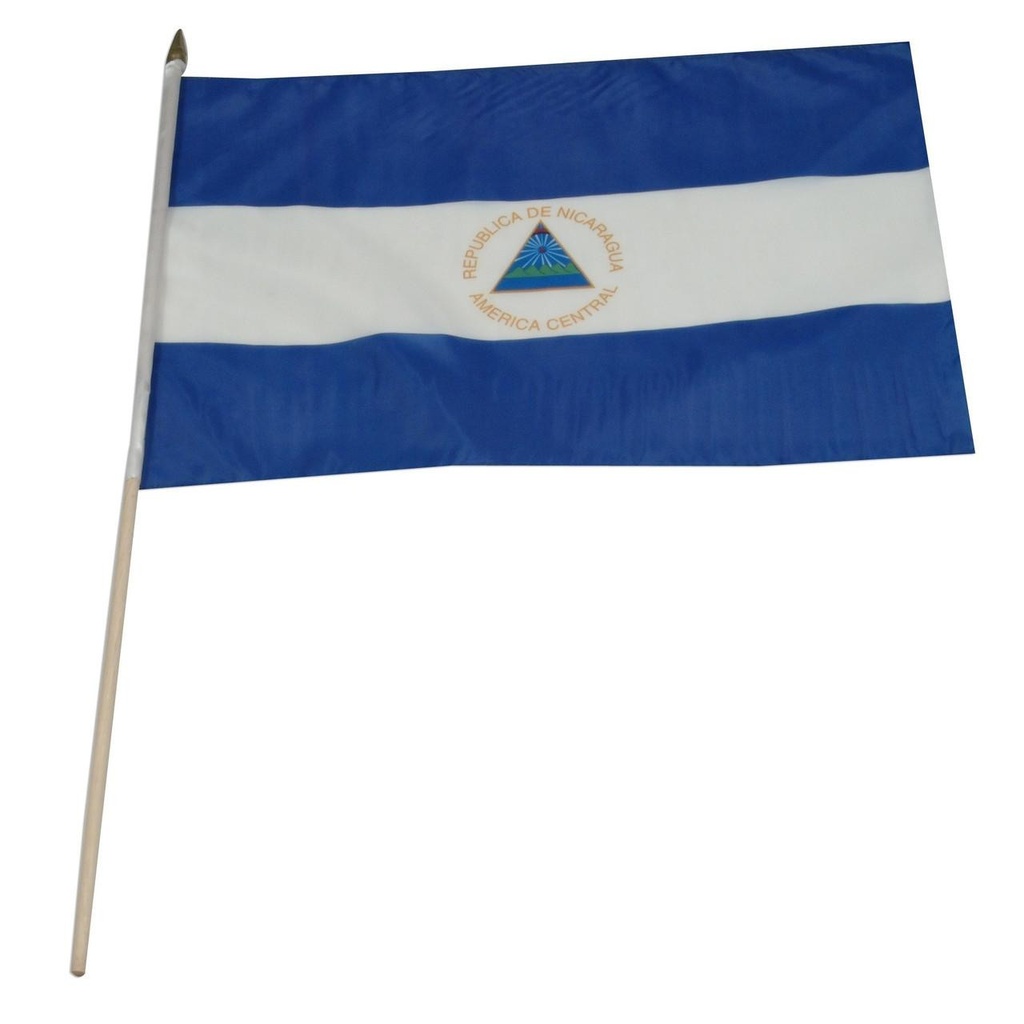 [STI-Nicaragua] Nicaragua 12" x 18" Mounted Flag