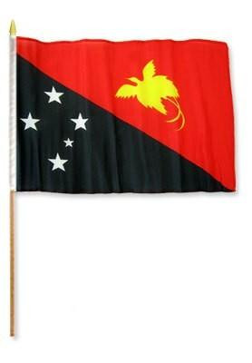 [STI-papuanewguinea] Papua-New Guinea 12" x 18" Mounted Flag