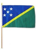 [STI-SolomonIslands] Solomon Islands 12" x 18" Mounted Flag