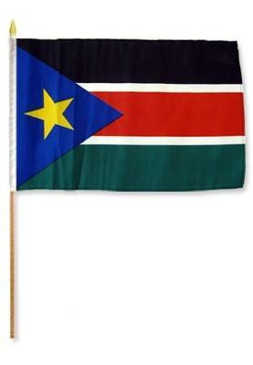 [STI-southsudan] South Sudan 12" x 18" Mounted Flag