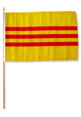 [STI-SouthVietnam] South Vietnam 12" x 18" Mounted Flag