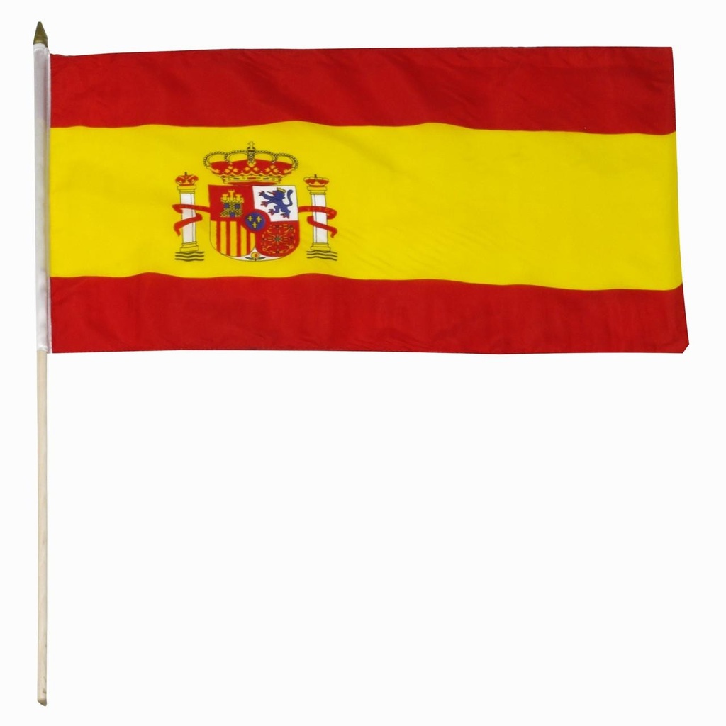 Spain 12" x 18" Mounted Flag