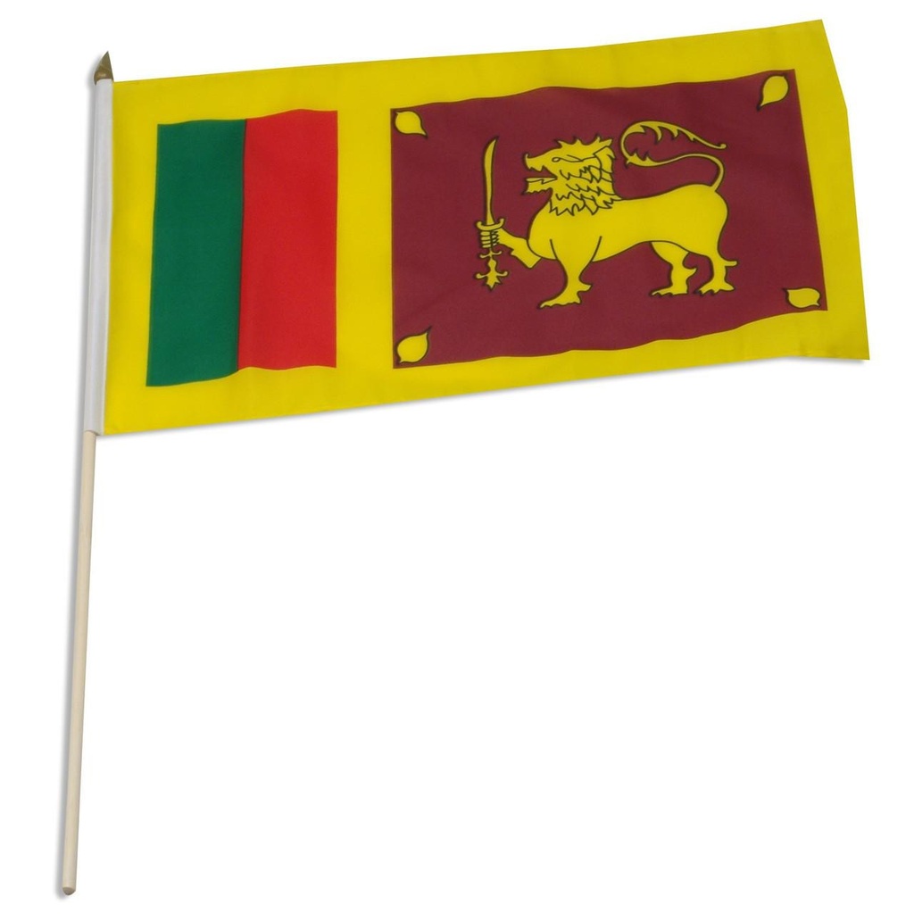 Sri Lanka 12" x 18" Mounted Flag