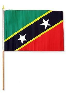[STI-stkittsnevis] St. Kitts-Nevis 12" x 18" Mounted Flag
