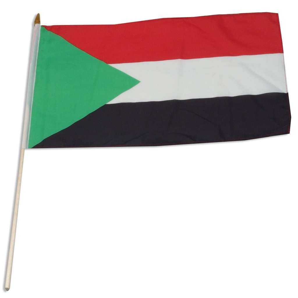 [STI-Sudan] Sudan 12" x 18" Mounted Flag