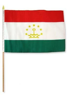 [STI-Tajikistan] Tajikistan 12" x 18" Mounted Flag
