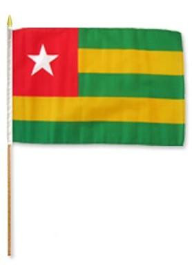 [STI-Togo] Togo 12" x 18" Mounted Flag