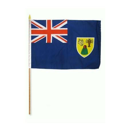 [STI-turkscaicos] Turks-Caicos 12" x 18" Mounted Flag