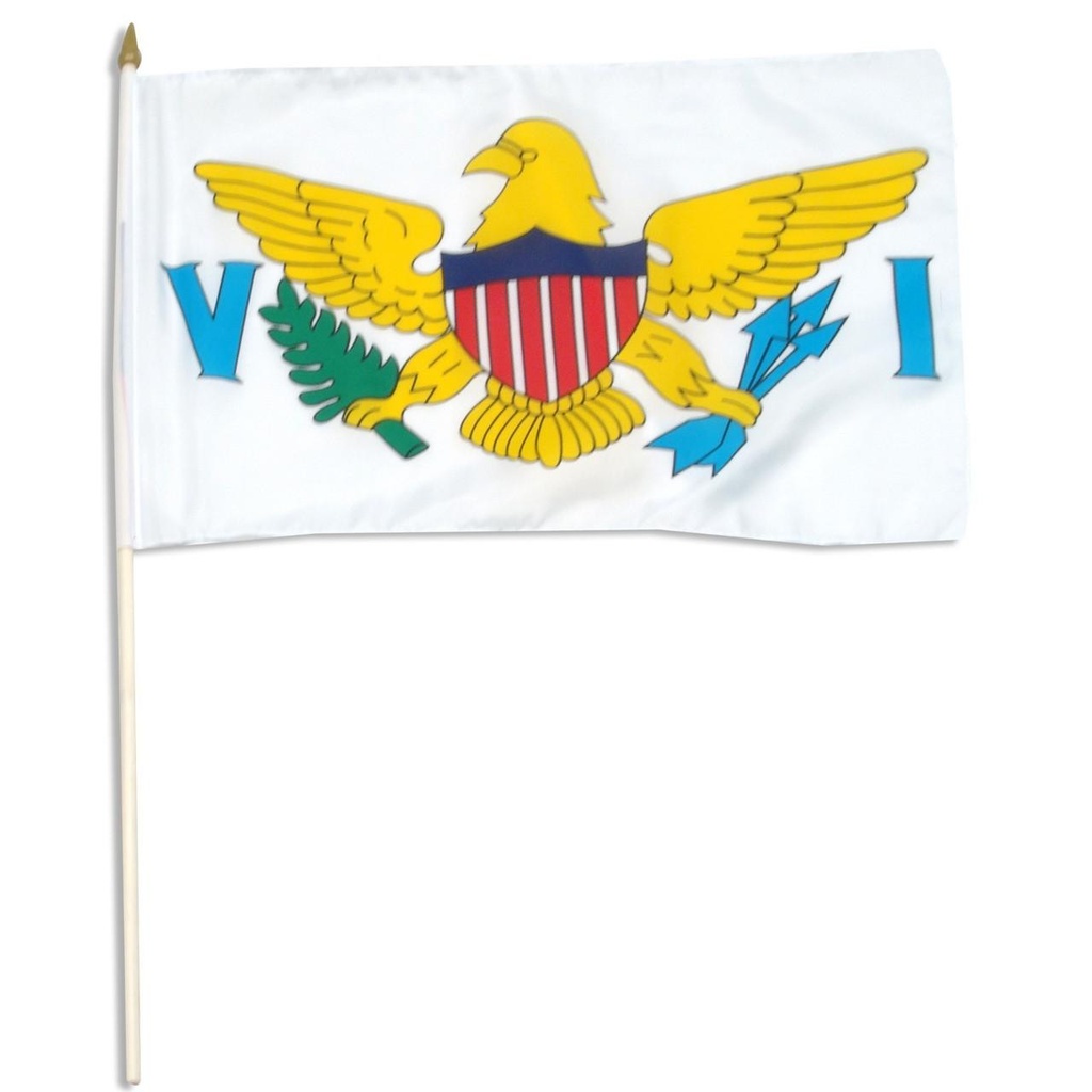 [STI-usvirginislands] US Virgin Islands 12" x 18" Mounted Flag