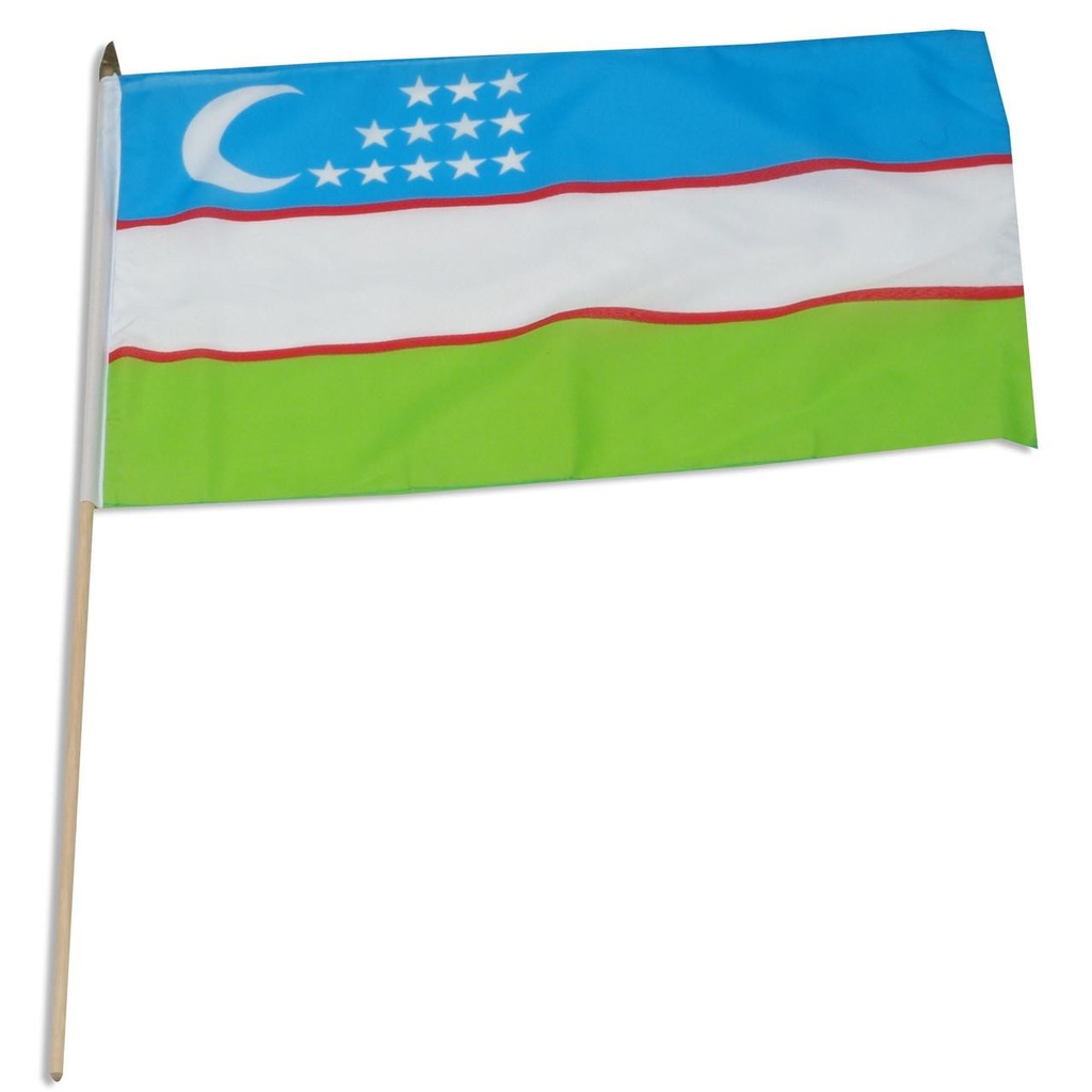 [STI-Uzbekistan] Uzbekistan 12" x 18" Mounted Flag