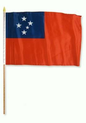 [STI-WesternSamoa] Western Samoa 12" x 18" Mounted Flag