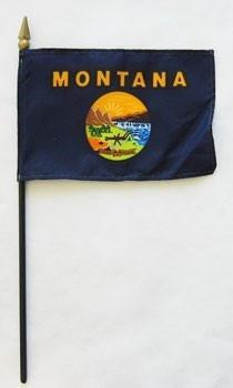 Montana 4" x 6" Mounted Flags