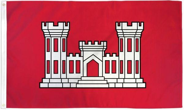 [MF-039] 3x5ft US Army Corps of Engineers Polyester Flag