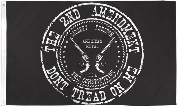 [2NDAMENDMENT35] 3x5ft 2nd Amendment "Dont Tread On Me" Polyester Flag